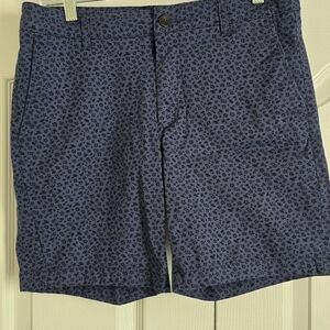 The Original Ben Sherman~ Regular Fit Stretch Shorts 31 W Blue w/dark  Flowers
